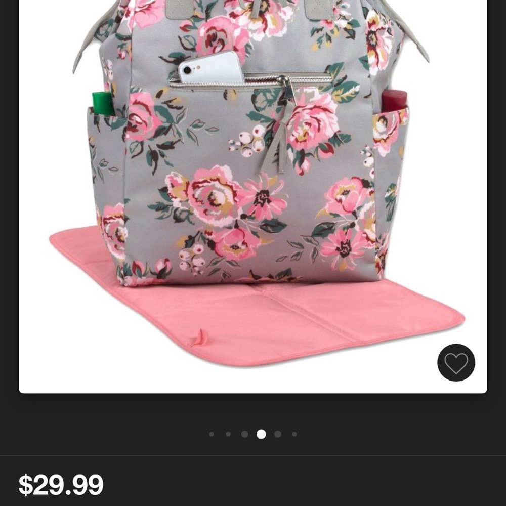 NWT baby girl diaper bag backpack 💗